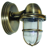 LIDO LIGHT 140071 OUTDOOR BRASS WALL LAMP 4108