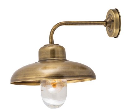LIDO LIGHT 140858 OUTDOOR BRASS WALL LAMP 4902
