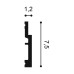 Подов перваз ORAC DECOR SX187 HIGH LINE Skirting
