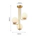 PIPOLUX PD23031-3 SATIN BRASS ADEL 3 x E27