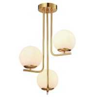 Плафон PIPOLUX PD23031-3 SATIN BRASS ADEL 3 x E27