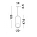 Пендел PIPOLUX PD23032-1 SATIN BRASS ADEL 1 x E27