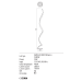 LED лампион REDO 01-1896 TORSION WHITE 4000K