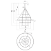 LED пендел REDO 01-2248-TRIAC ORBIT WHITE 3000K