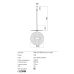LED пендел REDO 01-3044 LAKE
