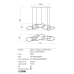 LED пендел REDO 01-3392 BIAS CCT GD