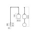 LED аплик REDO 01-3484 KHADI AP LED 6W 3000K SMOKE