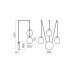 LED аплик REDO 01-3485 KHADI AP LED 16.5W 3000K SMOKE