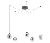 LED пендел REDO 01-3487 KHADI SU LED 26W 3000K SMOKE