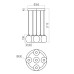 LED пендел REDO 01-3488 KHADI SU LED 26W 3000K D430 SMOKE