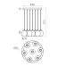 REDO 01-3489 KHADI SU LED 35.5W 3000K D520 SMOKE