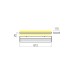 LED аплик REDO 01-3554 SEED AP LED 30W 3000K SWH