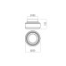 REDO 01-3588 SOLERA PL LED 18W 3000K/4000K
