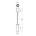 REDO 01-3667 TAKTO SU LED 8.6W 3000K FOGGY NICKEL TRIAC