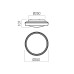 LED плафон за баня REDO 01-3796 ARCA PL LED 24W 3000/4000K SWH/SMOKE