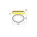 REDO 01-3805 NOBU PL LED 40W 3000/4000K BK