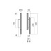 LED аплик REDO 01-3851 NIKOS AP LED H380 4X4W 3000K MGD