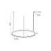 LED пендел REDO 01-3875 + CSRD200SC ORION SU LED D1000 75W CCT 2700/3000/4000K SC RD TRIAC