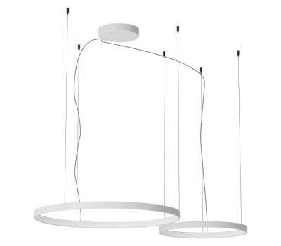 LED пендел REDO 01-3878 + CSRD220WH ORION SU LED D500+750 98W CCT 2700/3000/4000K SWH RD TRIAC