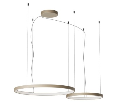 LED пендел REDO 01-3879-DALI + CSRD220SC ORION SU LED D500+750 98W CCT 2700/3000/4000K SC RD DALI
