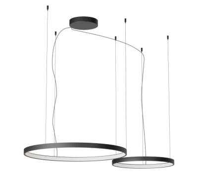 REDO 01-3881 + CSRD220BK ORION SU LED D500+750 98W CCT 2700/3000/4000K SBK RD TRIAC