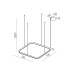 LED пендел REDO 01-3894-DALI + CSSQ150WH ORION SU LED 750 58W CCT 2700/3000/4000K SWH SQ DALI