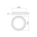 REDO 01-3904 ICONIC PL LED 30W 3000/4000K BK