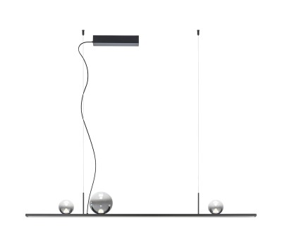 LED пендел REDO 01-4296 DUNE SU LED 40W SBK/SMOKE 2700K