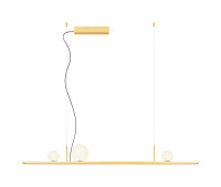 LED пендел REDO 01-4297 DUNE SU LED 40W BRASS GD/OPAL 3000K