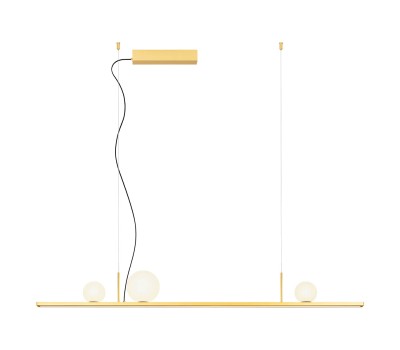 LED пендел REDO 01-4297 DUNE SU LED 40W BRASS GD/OPAL 3000K