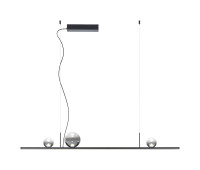 LED пендел REDO 01-4298 DUNE SU LED 40W SBK/SMOKE 3000K