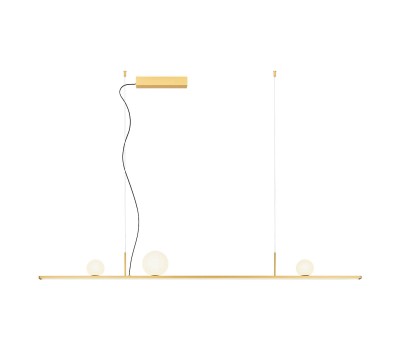 LED пендел REDO 01-4301 DUNE SU LED 48W BRASS GD/OPAL 3000K