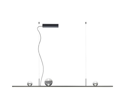 LED пендел REDO 01-4302 DUNE SU LED 48W SBK/SMOKE 3000K