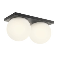 LED плафон за баня REDO 01-4387 OPALE PL/AP LED 24W 3000K SBK