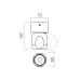 REDO 01-4487 CRISP AP/PL LED 8W 2700K/3000K BRUSHED BROWN TRIAC