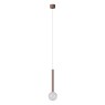 LED пендел REDO 01-4550 BOLLA SU LED 8W 2700K/3000K COFFEE TRIAC