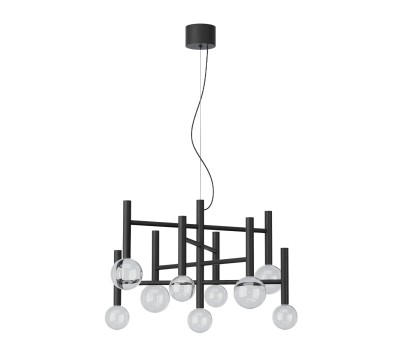 LED полилей REDO 01-4557 BOLLA SU LED 42W 2700K/3000K SBK TRIAC