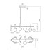 LED пендел REDO 01-4559 BOLLA SU LED 44W 2700K/3000K COFFEE TRIAC
