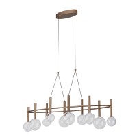 LED пендел REDO 01-4559 BOLLA SU LED 44W 2700K/3000K COFFEE TRIAC