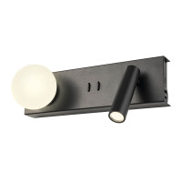 LED аплик с ключ и USB REDO 01-4663 NORMA AP LONG LED 5W+3W 3000K SBK