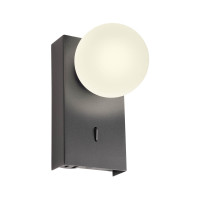 LED аплик с ключ и USB REDO 01-4768 NORMA AP LED 5W 2700K SBK