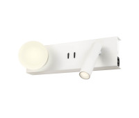 LED аплик с ключ и USB REDO 01-4769 NORMA AP LONG LED 5W+3W 2700K SWH