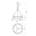 LED пендел REDO 01-4783 BOLLA SU LED 53W 2700K/3000K MGD TRIAC