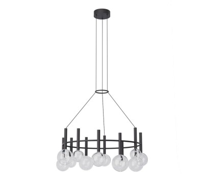 LED пендел REDO 01-4785 BOLLA SU LED 53W 2700K/3000K SBK TRIAC