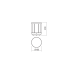 LED градински стълб REDO OUTDOOR 90577 KALEN ST LED 8W IP65 DG 3000K 200MM