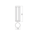 LED градински стълб REDO OUTDOOR 90578 KALEN ST LED 8W IP65 DG 3000K 500MM
