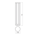 LED градински стълб REDO OUTDOOR 90579 KALEN ST LED 8W IP65 DG 3000K 750MM