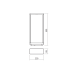 LED градински стълб REDO OUTDOOR 90581 WAKE ST LED 8W IP65 DG 3000K 500MM