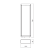 LED градински стълб REDO OUTDOOR 90582 WAKE ST LED 8W IP65 DG 3000K 750MM