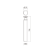 REDO OUTDOOR 90591 BIRO ST LED 12W IP65 DG 3000K 700